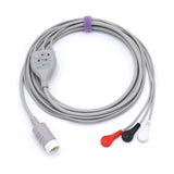Für Philips M1972A EKG-Kabel 3 Ableitungskabel AHA Snap Connector
