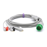 For Spacelabs ECG Cable 3 Leadwires AHA 17 Pin Pinch/Grabber Connector