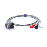 For Philips M1605A ECG Cable 3 Leadwires AHA Snap Connector