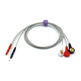 For AAMI ECG 3 leadwire Din style AHA Snap connector