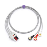 For Draeger Siemens ECG 3 Leadwires AHA Snap