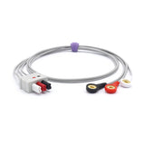 For Draeger Siemens ECG 3 Leadwires AHA Snap