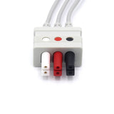 For Draeger Siemens ECG 3 Leadwires AHA Snap