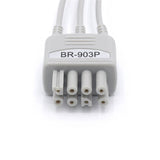 For Nihon Kohden ECG 3 Lead Wires AHA Snap Connector