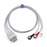 For Nihon Kohden ECG 3 Lead Wires AHA Snap Connector