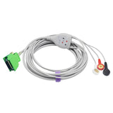For Nihon Kohden ECG 3 Leadwires AHA 14-pin Snap Connector - sinokmed