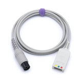 Mindray ECG Trunk Cable 0010-30-12378/0010-30-12242 AHA 3 Lead to 6 Pin Connector