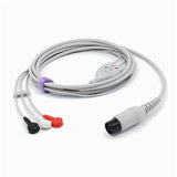 For AAMI ECG Cable 3 Leadwires 6pins AHA Snap Straight Connector