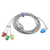 For Artema S&W ECG Cable 3 Leadwires IEC European Standard Pinch/Grabber Connector - sinokmed