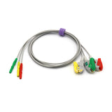 For AAMI ECG 3 lead wire IEC European Standard Pinch/Grabber Straight Connector