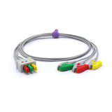 For Draeger ECG 3 Leadwires MP03411 IEC European Standard Pinch/Grabber