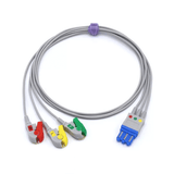 For Philips M1672A ECG 3 Leadwires IEC European Standard Pinch/Grabber