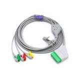 For Nihon Kohden ECG 3 Lead wires IEC Pinch/Grabber European Standard Connector