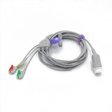 For Philips ECG Cable 3 Leadwires 8 Pin Pinch/Grabber IEC European Standard Connector