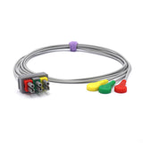 Pour les fils de connexion Philips ECG 3 M1613A IEC Standard européen Snap