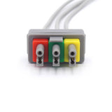 Pour les fils de connexion Philips ECG 3 M1613A IEC Standard européen Snap