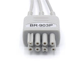 For Nihon Kohden ECG 3 Lead Wires IEC European Standard Snap Connector
