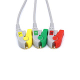 For Nihon Kohden ECG 3 Lead wires IEC Pinch/Grabber 11pins European Standard Connector