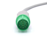 For Nihon Kohden ECG 3 Lead wires IEC Pinch/Grabber 11pins European Standard Connector