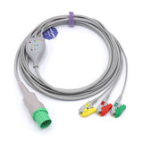 For Nihon Kohden ECG 3 Lead wires IEC Pinch/Grabber 11pins European Standard Connector