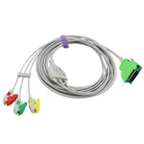 For Nihon Kohden JC-103T ECG 3 Lead wires IEC Pinch/Grabber 14-pin European Standard Connector - sinokmed