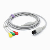 For Mindray ECG Cable 3 Leadwires Snap 6 pin IEC European Standard