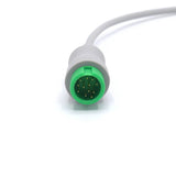 For Mindray ECG Cable 3 Leadwires 12-Pin Connector Pinch/Grabber IEC European Standard
