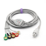 For Colin ECG Cable 5 Leadwires AHA Snap Connector