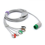 For Medtronic-Physio Control ECG Cable 5 Leads AHA Pinch/Grabber Connector