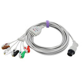 For Nihon Kohden ECG 5 Lead wires AHA Pinch/Grabber 8 pin Connector - sinokmed