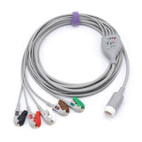 Für Philips M1986A EKG-Kabel 5 Ableitungskabel 12-poliger AHA-Prise/Grabber-Anschluss