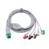 For Spacelabs ECG Cable 5 Leadwires AHA 17 Pin Pinch/Grabber Connector