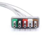 Für Philips M1625A EKG 5 Blei drähte AHA Snap Stecker