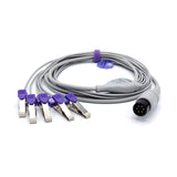 Veterinary ECG Cable 5 lead with Clip for Contec Patient Monitor CMS6000 Vet Use AHA