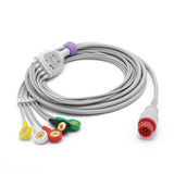 For Bionet ECG Cable 5 Leadwires IEC European Standard Snap Connector