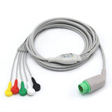 For Draeger Siemens ECG 5 Lead wires IEC 10-pin Snap Connector