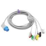 For Datex Ohmeda ECG Cable 5 Leadwires Pinch/Grabber IEC European Standard Connector - sinokmed