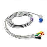 For GE Datex Ohmeda 5 Lead ECG Cable Snap IE European Standard Connector