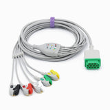 For Marquette ECG Cable With 5 Leads IEC 11pins Pinch/Grabber Connector