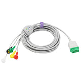For Marquette ECG Cable 5 Leadwires Snap IEC European Standard - sinokmed