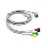 For Mennen ECG Cable 5 Leadwires IEC Snap Connector