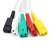For AAMI ECG 5 lead wire IEC European Standard LL style Pinch/Grabber Connector