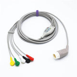 For Philips M1736A ECG Cable 5 Leadwires 8 pin Snap IEC European Standard Connector