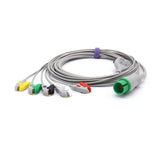For Spacelabs ECG Cable 5 Leadwires IEC 17 Pin Pinch/Grabber Connector