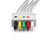 For Mindray 0010-30-12268 ECG leadwires 5 Lead AHA Snap Connector
