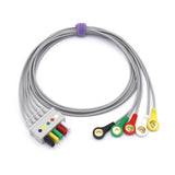 For Mindray 0010-30-12268 ECG leadwires 5 Lead AHA Snap Connector