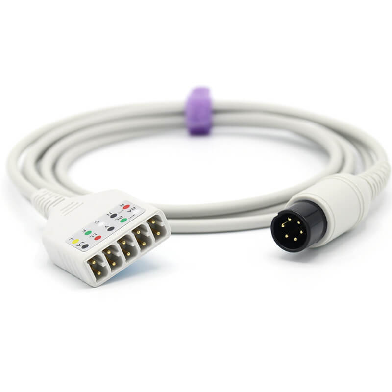 For AAMI ECG Trunk Cable 6pins IEC European Standard
