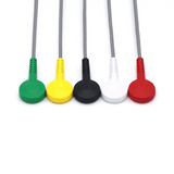 Für Philips M4725A Holter-EKG 5 Ableitungskabel IEC Europäischen Standard Zymed DigiTrak-Plus Snap Stecker