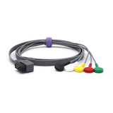 Für Philips M4725A Holter-EKG 5 Ableitungskabel IEC Europäischen Standard Zymed DigiTrak-Plus Snap Stecker