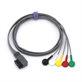 Für Philips M4725A Holter-EKG 5 Ableitungskabel IEC Europäischen Standard Zymed DigiTrak-Plus Snap Stecker